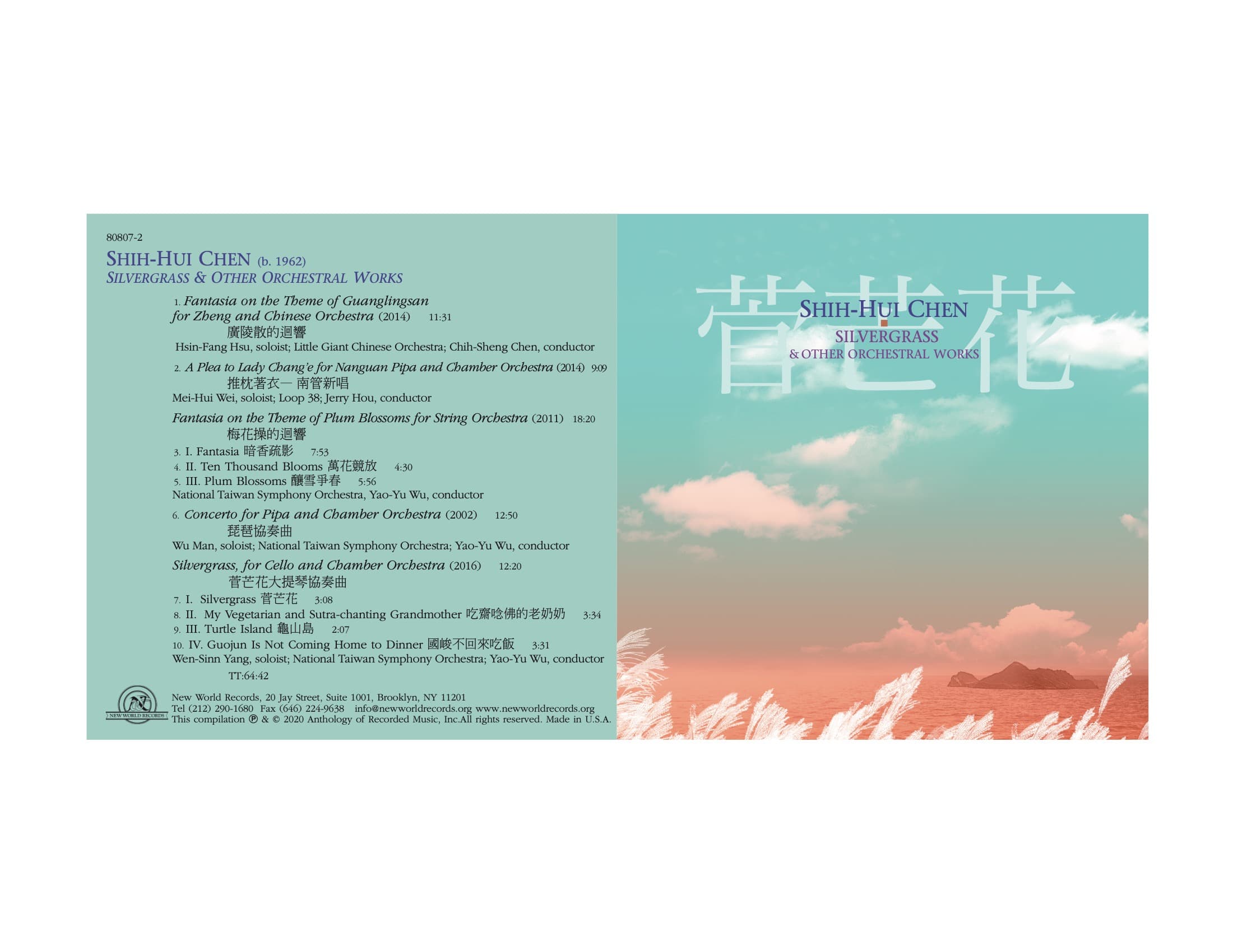 CD Insert - Silvergrass