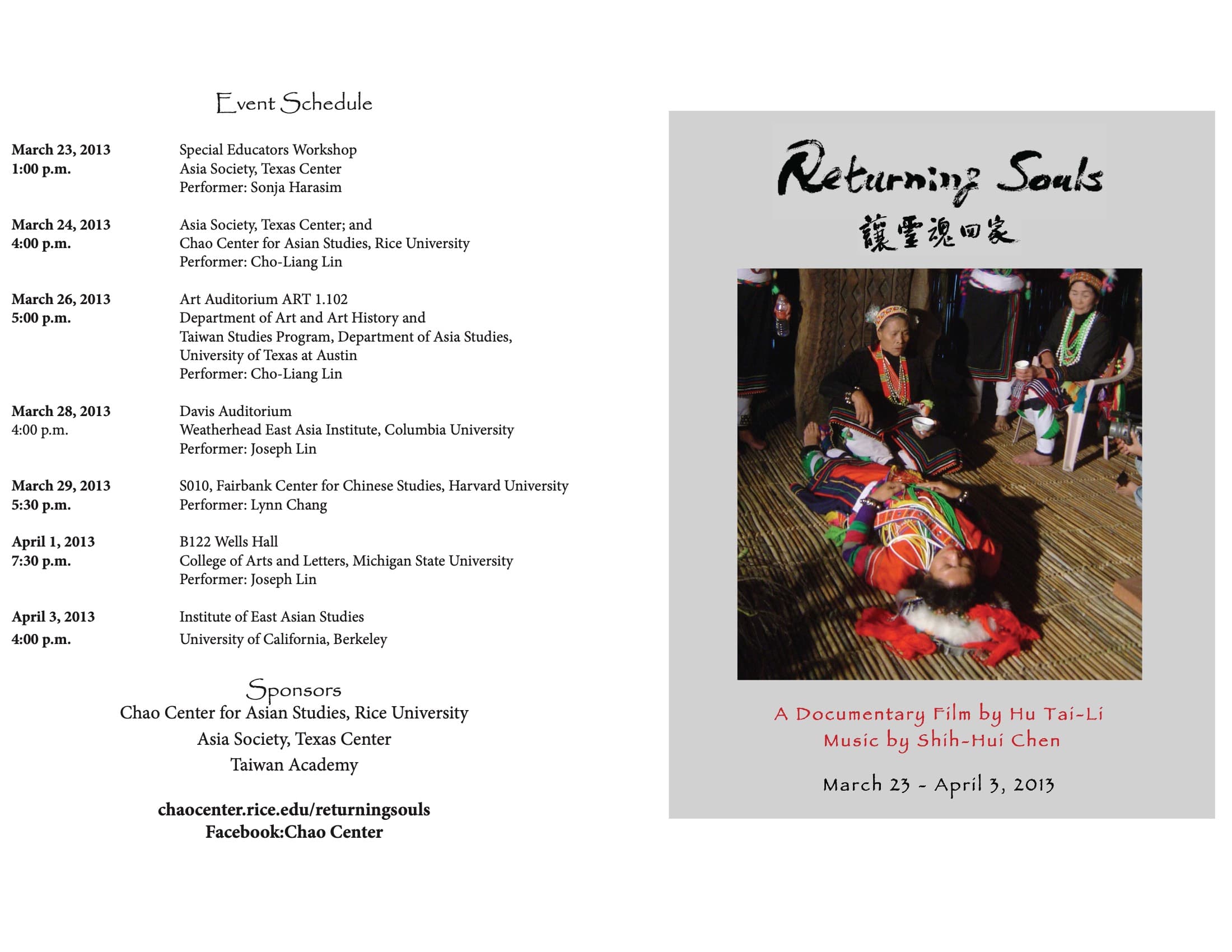 Returning Souls Booklet