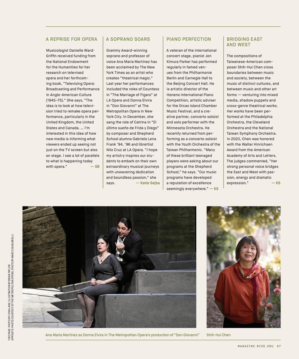 April, Rice Magazine